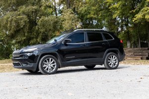 Jeep Cherokee LED Light Kit - Rough Country - Ditch Mount - Black - '14-'21